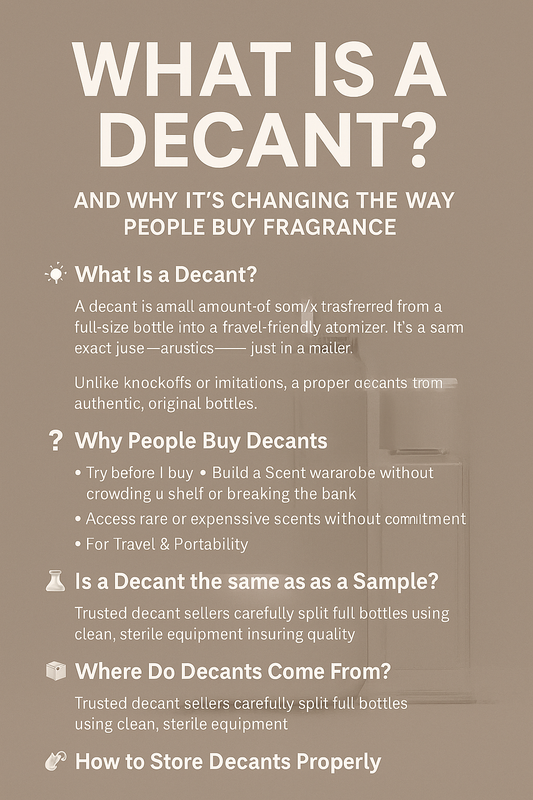 What Is a Decant? And Why It’s Changing the Way People Buy Fragrance