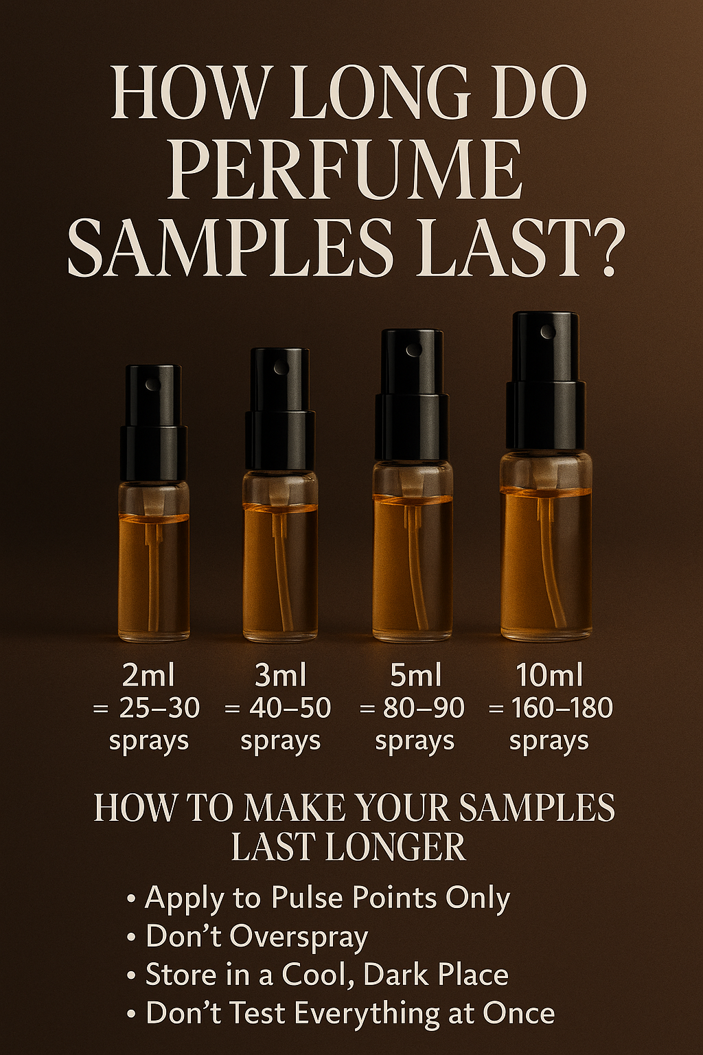 How Long Do Perfume Samples Last? (And How to Make Them Last Longer)